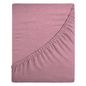 Prześcieradło jersey z gumką 180x200 (paryski róż) 155 g/m2 DeLux