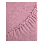 Prześcieradło frotte z gumką 80x160 (paryski róż) 190 g/m2 DeLux