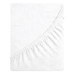 Prześcieradło frotte z gumką 220x200 (biały) 190 g/m2 DeLux