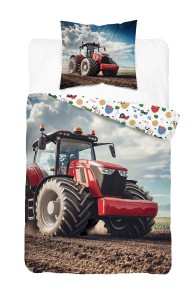 Pościel Czerwony Traktor 140x200 Detexpol