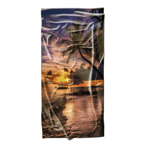 Ręcznik plażowy kąpielowy szybkoschnący 70x140 Zachód Słońca