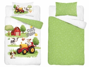 Pościel do łóżeczka Farma Rolna 100x135 Detexpol