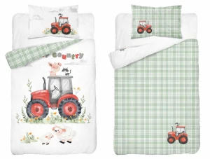 Pościel do łóżeczka Traktor 90x120 Detexpol