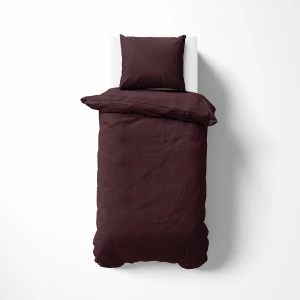 Komplet pościeli z adamaszku Pure Collection 140x200 bordowy (wino)