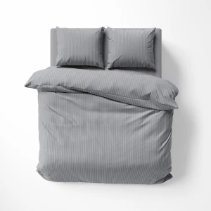 Komplet pościeli z adamaszku Pure Collection 160x200 szary