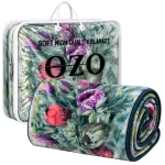 Koc akrylowy 160x220 KWIATY