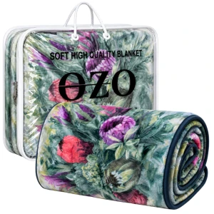 Koc akrylowy 160x220 KWIATY
