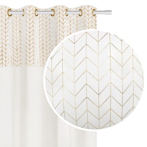 Zasłona gotowa Welurowa Velvet NORD 140x250 (biała)