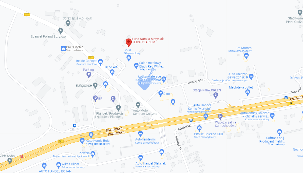 Mapa dojazdu